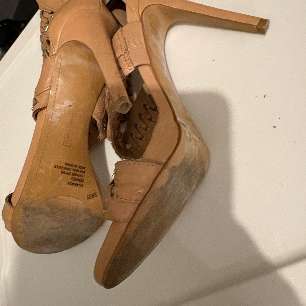Vince Camuto Tan Women's Heeled Sandals with Studded Design - Picture 5 of 5